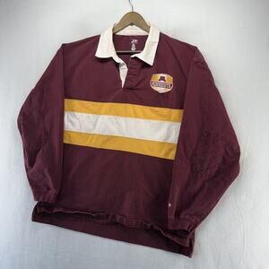 Vintage Minnesota University Rugby Shirt Mens 2XL Red Embroidered Padded Gophers
